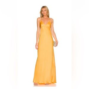 The Sei Cut Out Bias Gown in Yolk